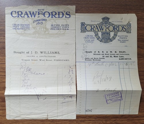 1927 crawford biscuit - crawford's,