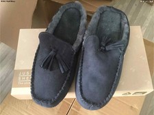 Just Sheepskin Luxury Men's Chiswick Denim Slippers Size 10