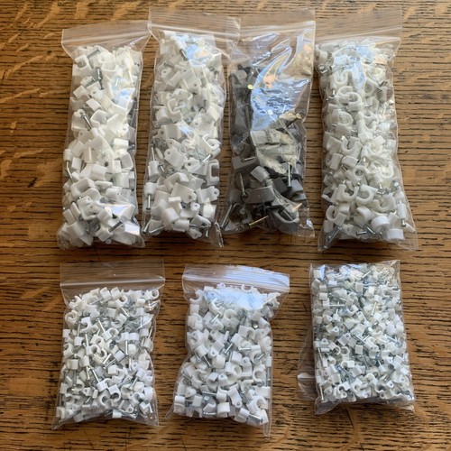 New cable clips various sizes - new,