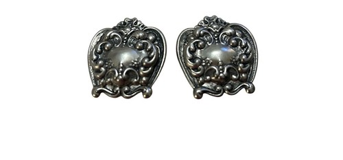 Vintage silver tone clip - vintage, on