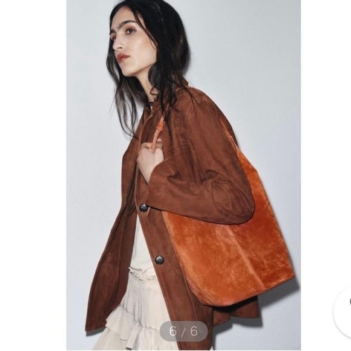 Zara suede leather shoulder - suede,