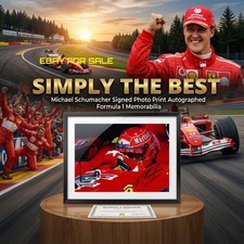 MICHAEL SCHUMACHER Signed A4