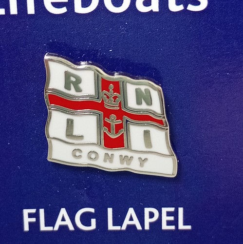 Rnli conwy pin badge brooch - badge,