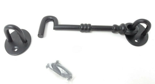 Cast iron cabin hook black - hook,