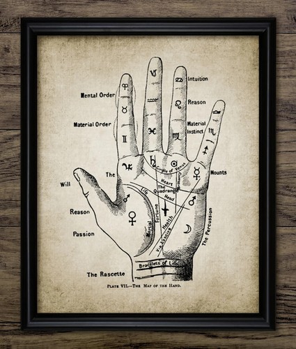 Palmistry hand print - palmistry,
