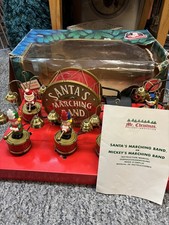 Vintage Mr Christmas Santa's Marching Band, 35 Christmas Carols, Animated