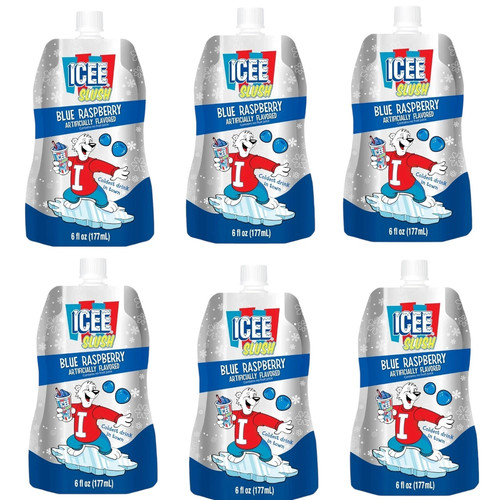 Icee slush pouch - icee, blue