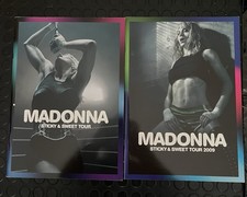 Madonna Sticky & Sweet Tour Programmes 2008/9 +Golden Circle Ticket&blu Ray DVD