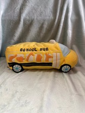 Hiccups animal school bus yellow soft toy plush