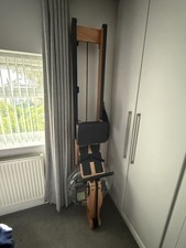 TOPIOM Rowing Machine Wooden Indoor Water Rower