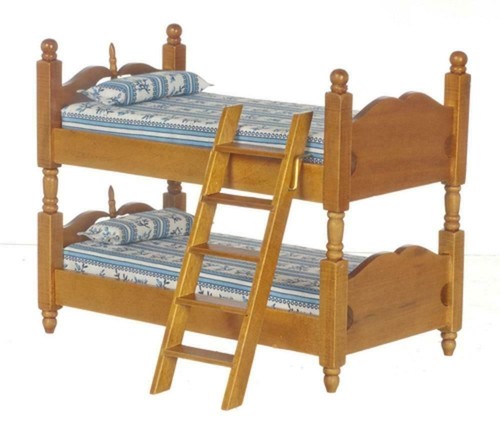 Dolls house walnut wooden - walnut,