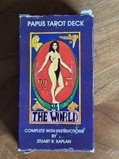 PAPUS TAROT DECK STUARD KAPLAN ESOTERIC CARDS U.S GAMES SYSTEM VINTAGE 1982 .