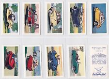 Cigarette cards  Miniature Cars & Scooters Ewbanks 1959 mint set