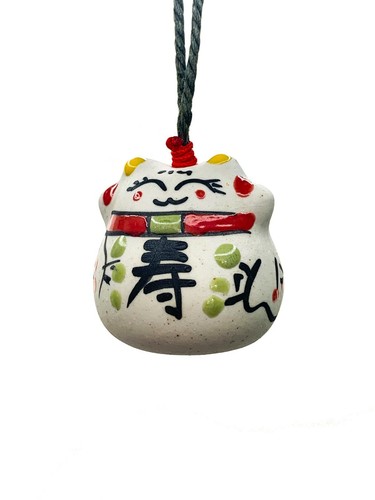 Ceramic maneki neko lucky cat - ceramic,
