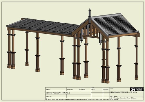 Traditional timber verandah - traditional,