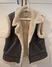 Aviator Gilet/Bodywarmer Faux Fur Lined Size M Women's