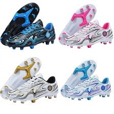 Junior Kids Boys Girls Football Boots Training Shoes Sneaker AG/TF Long spikes