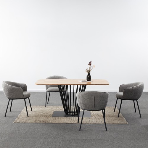 Oak dining table with - table,