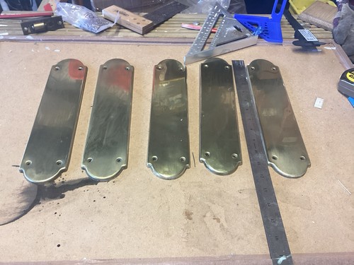Reclaimed brass finger plates - finger,