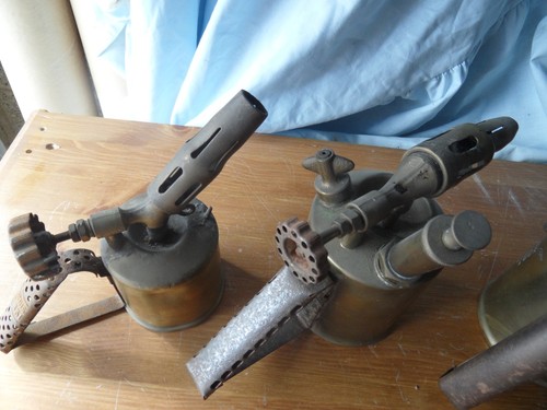 Vintage brass blow torches - vintage,