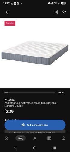 Double mattress ikea valevag - mattress,, valevag/