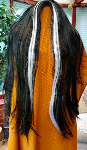 Gothic wig long - long, black