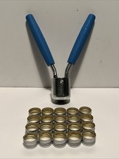 Manual Crimper Sealer for Screw Caps Diameter 18 mm Bottle Crimping +20 Caps T7