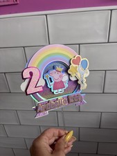 Personalised Peppa Pig Cake Topper Any Name Age