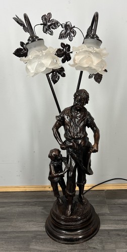 Lamp vintage french - vintage, figural