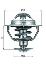Engine thermostat mahle fits - thermostat,