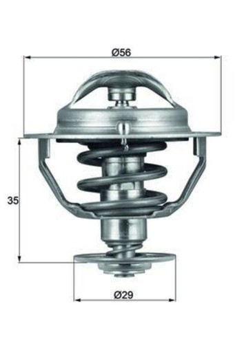 Engine thermostat mahle fits - mahle,