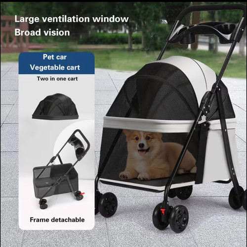 Pet stroller dog cat travel - pet,