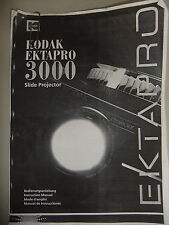 Instructions slide projector KODAK EKTAPRO 3000 GB / English  CD/EMail