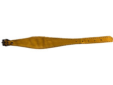 Whippet collar buttersoft leather. Yellow. Fits small to medium whippet.