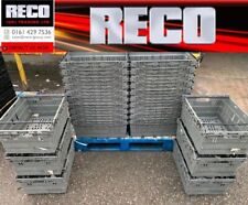 10 x USED DEEP 60-40-25cm BALE ARM CRATE/ STACKING BOX / TRAY , STORAGE BOX