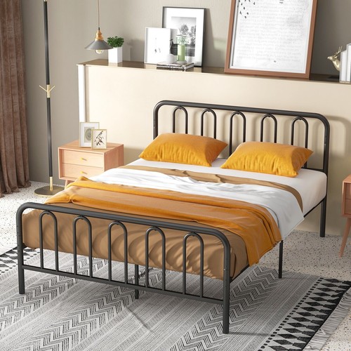 King size metal bed frame - size,