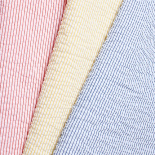 Seersucker fabric cotton - fabric,
