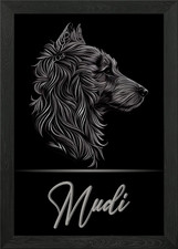 Mudi Framed Wall Art Poster