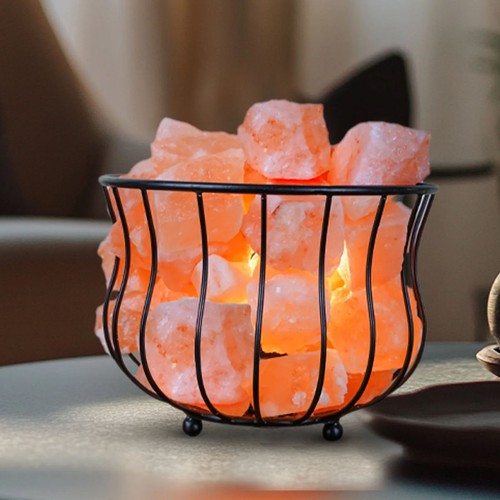 Luxury himalayan salt - lamp, in