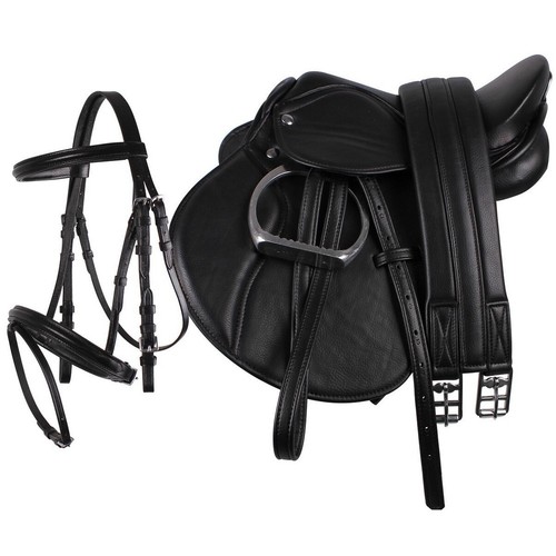 Qhp complete saddle bridle - saddle, &