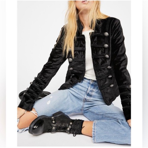 Nwot free people black velvet - free,