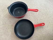 Le Creuset Frying Pan Saucepan 2-in-1 Volcanic Red 22