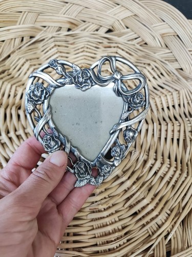 Vintage metal silver pewter - metal,