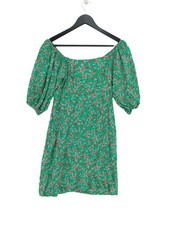 Anthropologie A-Line Midi Dress UK6 in Green