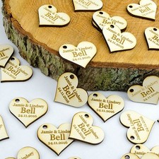 Personalised 4cm Wooden Love