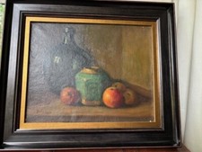Signed still life in oil -