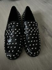 BNWT Zara Black Studded Loafers Size 7 40