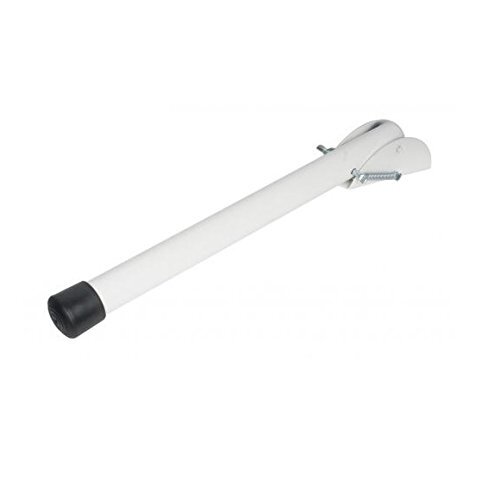 White spring door stop 210mm - white,