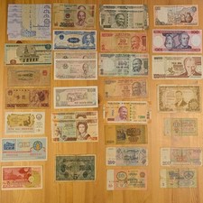 World Banknotes Joblot,  32 World Notes  & More Check Photos For Condition
