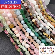 Natural Gemstone Nugget Beads